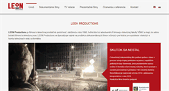 Desktop Screenshot of leonproductions.sk