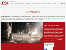 Tablet Screenshot of leonproductions.sk